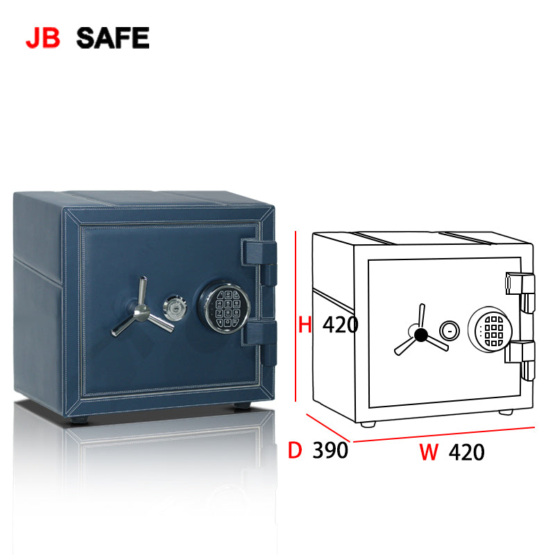 JB Watch Winder & Jewelry Safe Fireproof 2 Jewelry Drawers & 2 Watch Winders Outside Dimensions