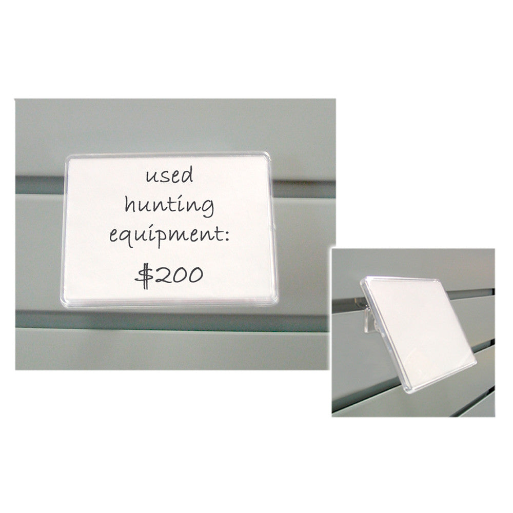 Hold Up Displays Slatwall Information Holder HD23 Used Hunting Equipment Sign