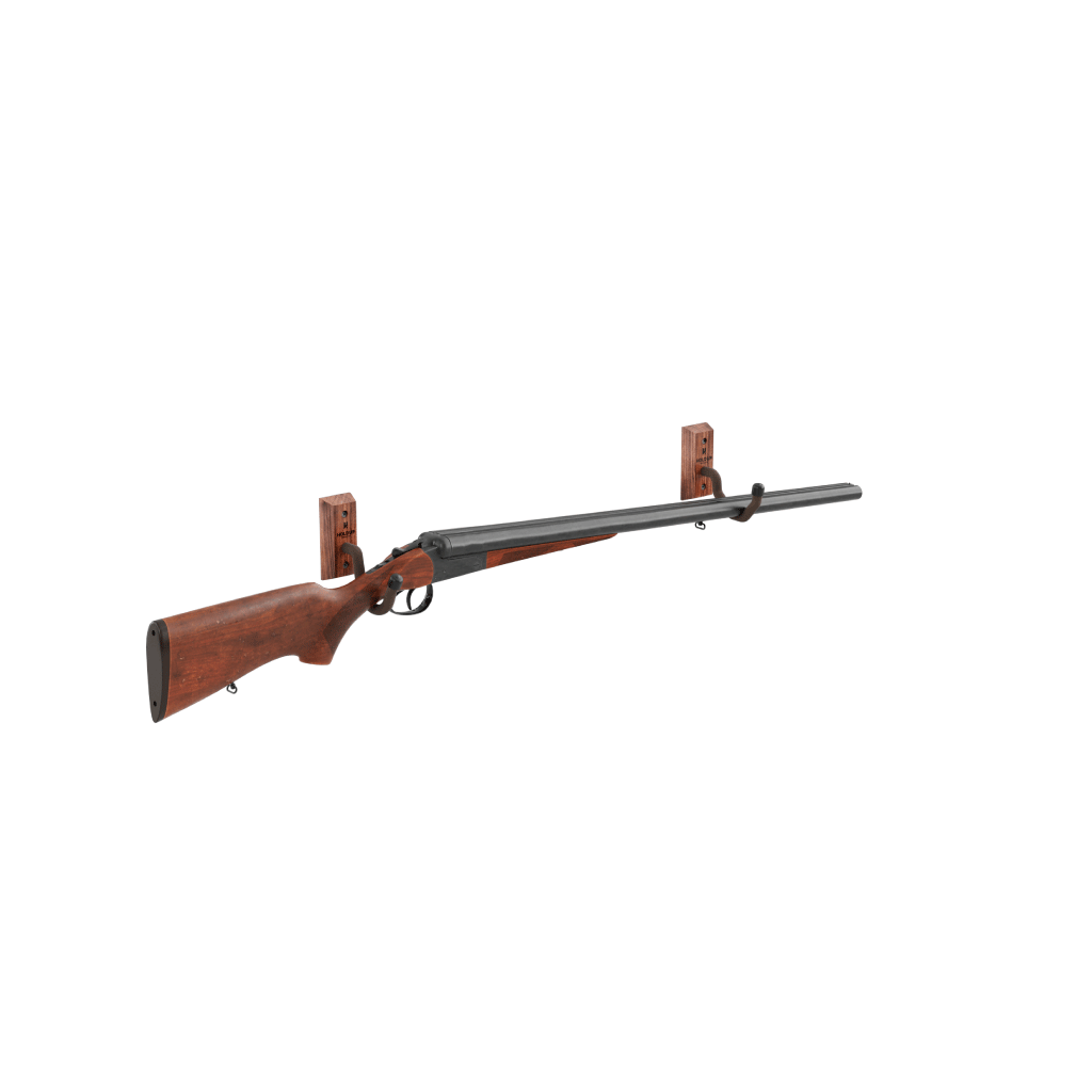 Hold Up Displays Horizontal Gun Hanger HD02 Black Walnut 2
