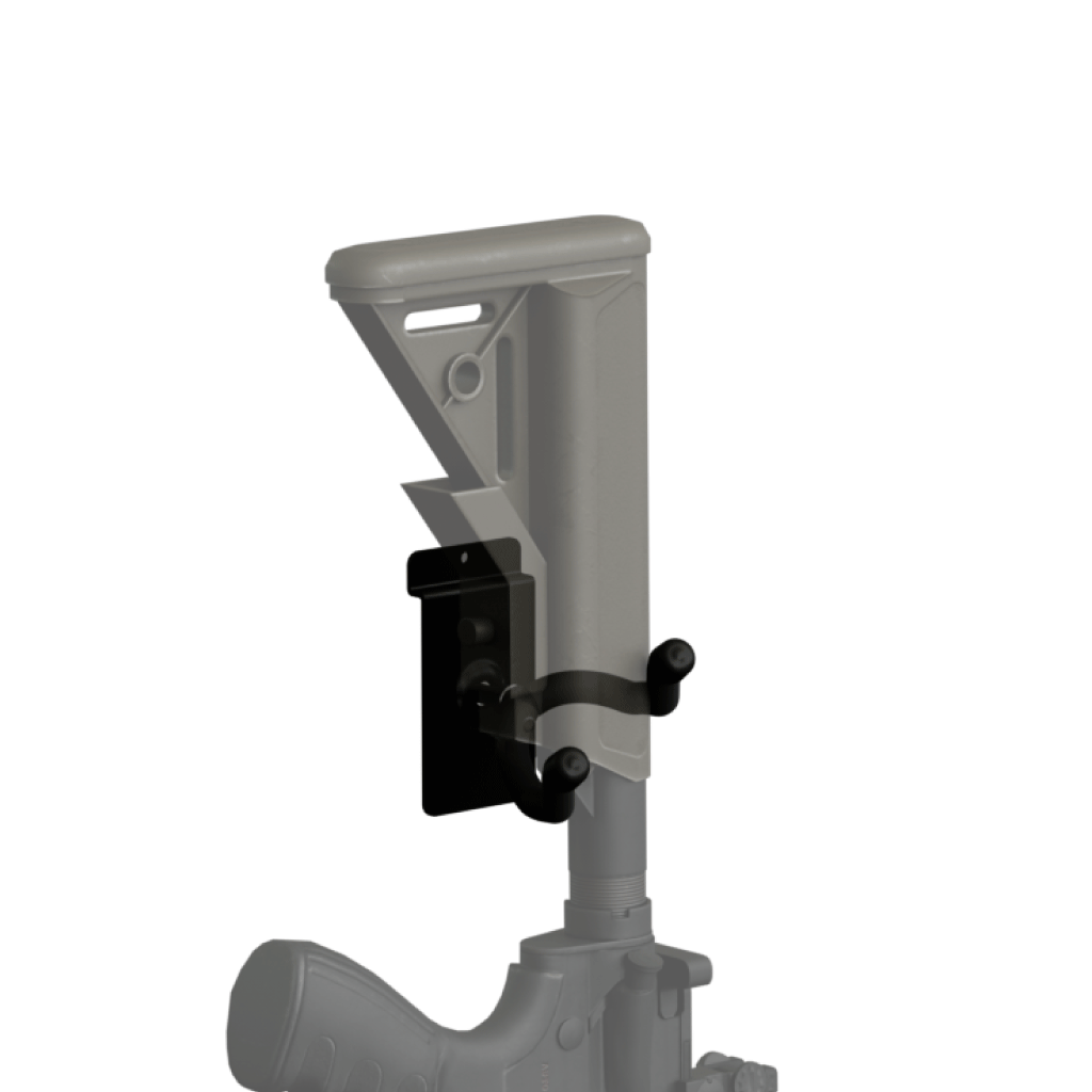 Hold Up Displays Vertical Firearm & Bow Holder HD03 Slatwall