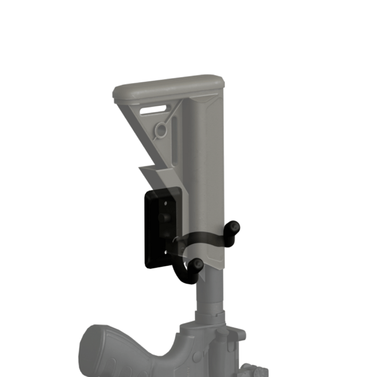 Hold Up Displays Vertical Firearm & Bow Holder HD03 Slatwall