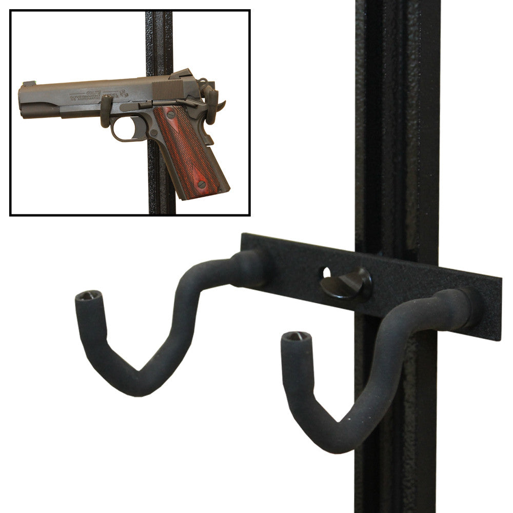 Hold Up Displays Track Mount Pistol Holder - HD09-TK