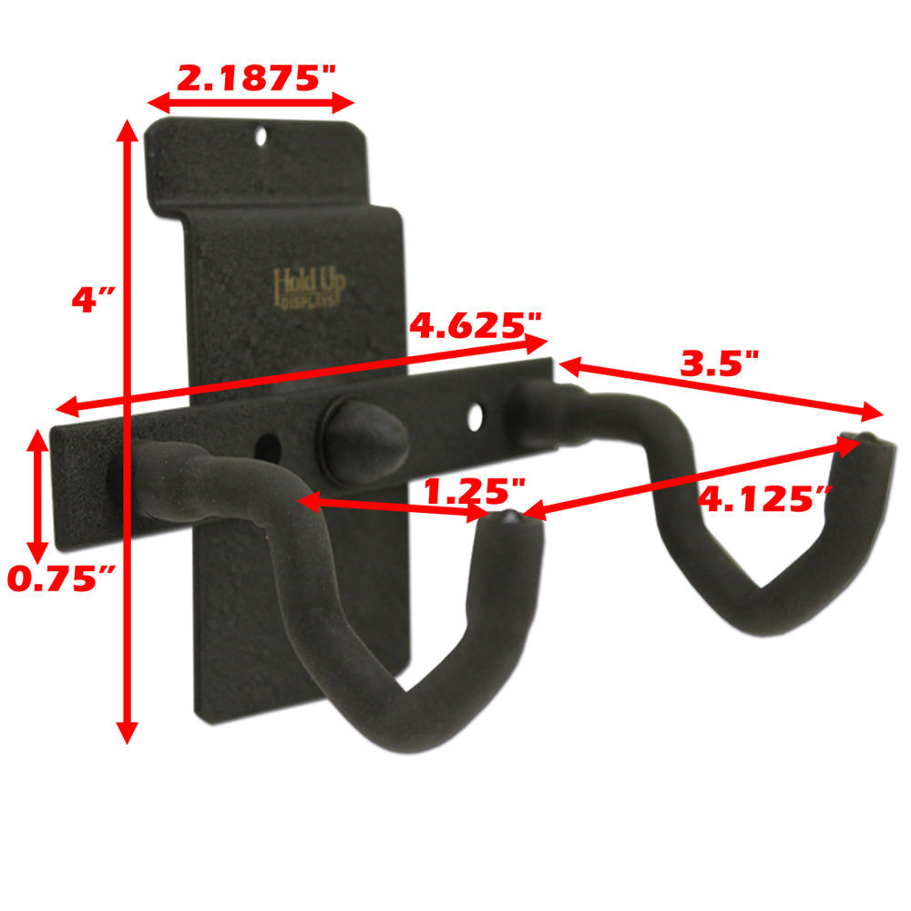 Hold Up Displays Wall Mount Pistol Holder HD09 Dimensions