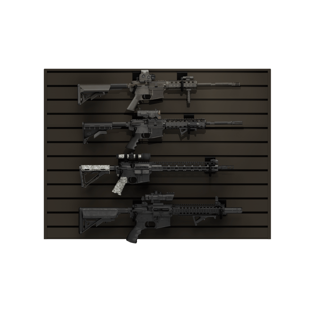Hold Up Displays Four Rifle Wall Display HD101 FDE
