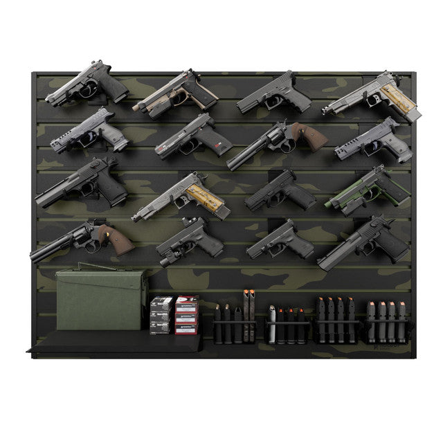 Hold Up Displays HD109 Wall Panel Front with Handguns Camo