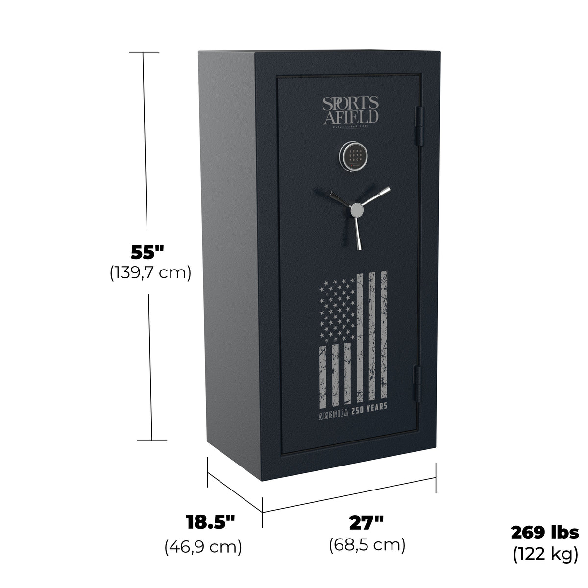 Sports Afield HD26SA-5530-ANV HD26SA-5530-ANV 30 Gun Safe Dimensions