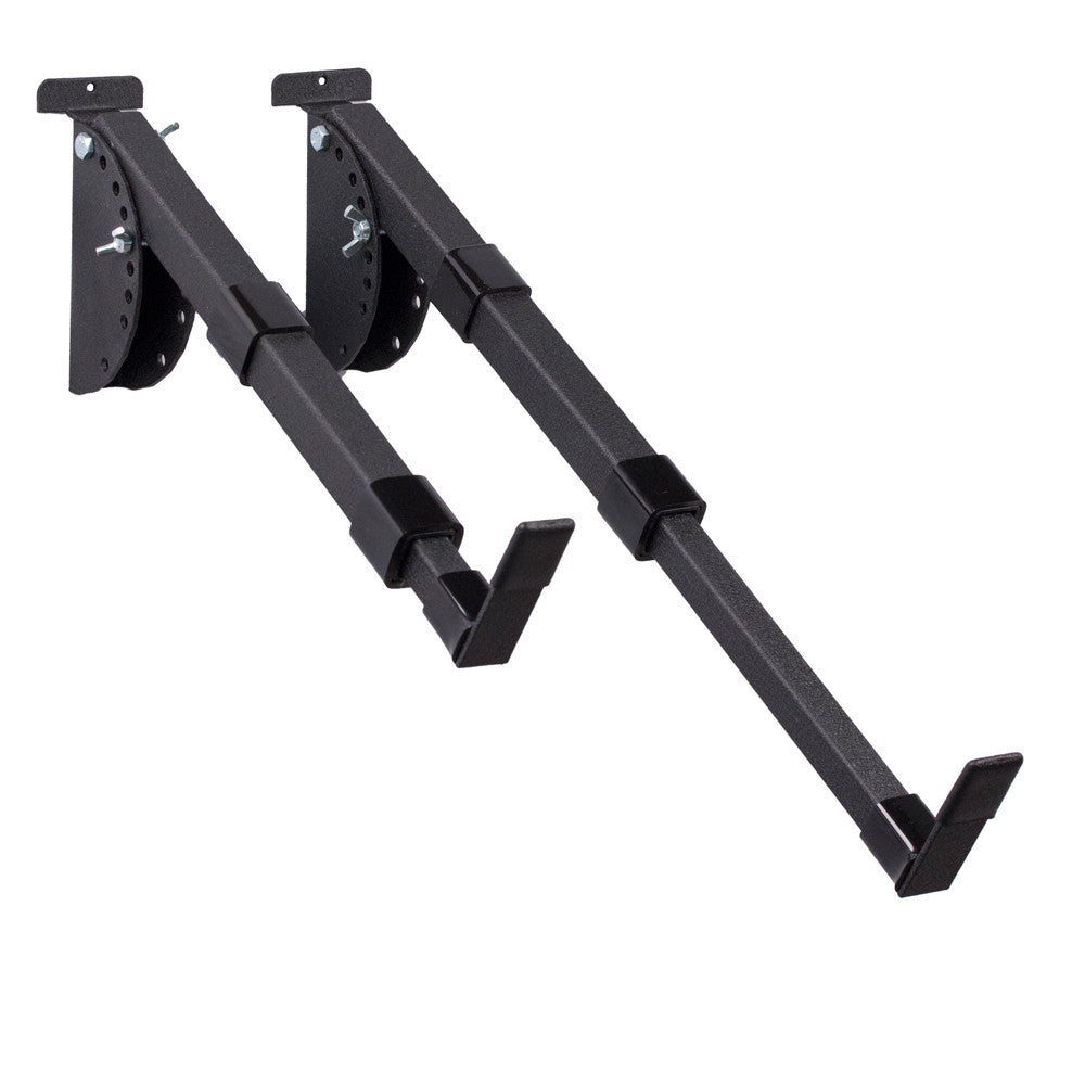 Hold Up Displays Adjustable Angle Slatwall Shelf Brackets Telescoping Arms - HD33