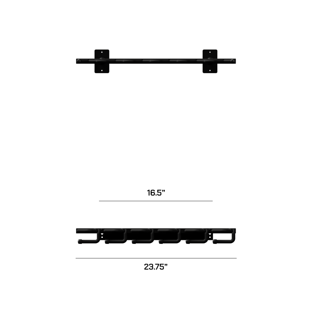 Hold Up Displays Vertical 6 Gun Rack HD53 Width Dimensions