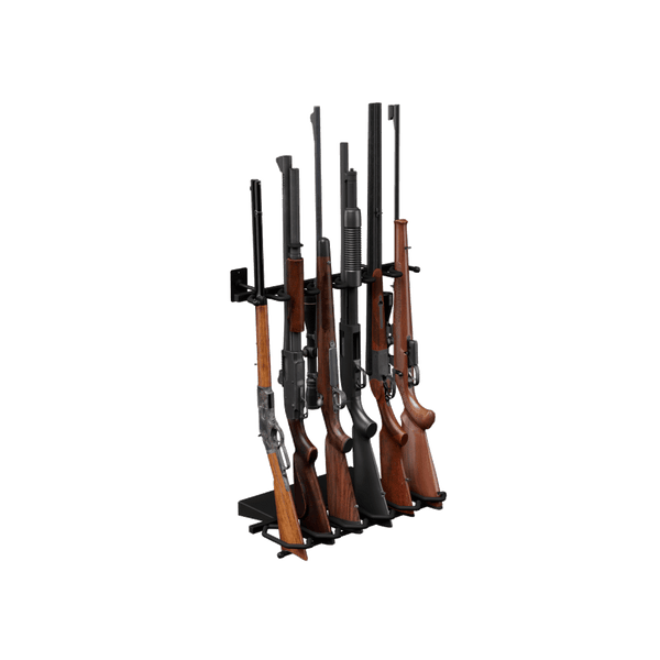 Hold Up Displays HD53 Vertical 6 Gun Rack | Wall Mount Rifle Storage ...