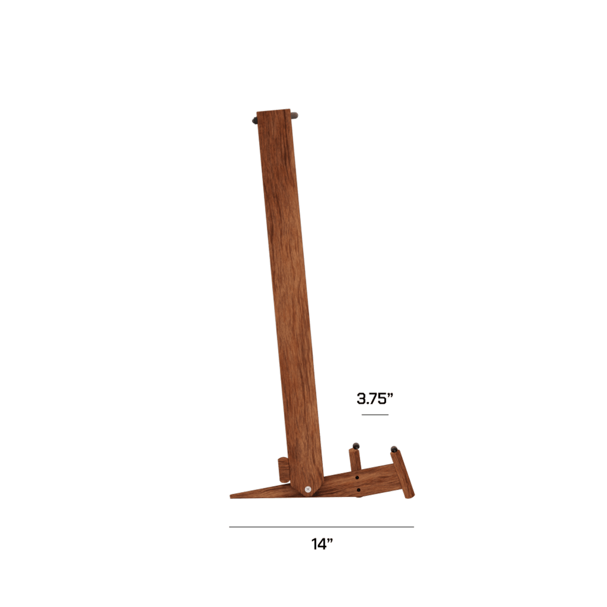 Hold Up Displays Hardwood Folding Firearm/Bow Rack HD54 side view dimensions