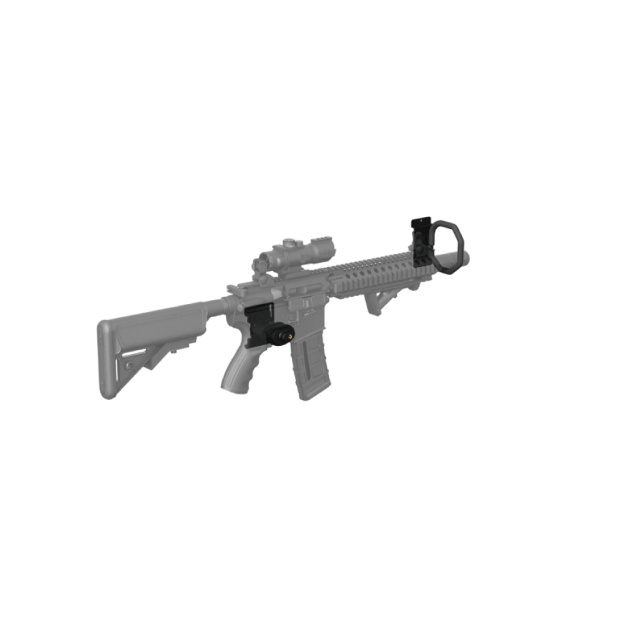 Hold Up Displays Locking Firearm Display HD71