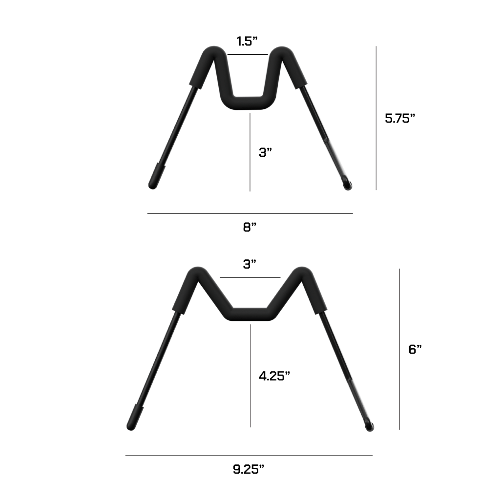 Hold Up Displays Table Top Long Gun Stand HD79 Dimensions
