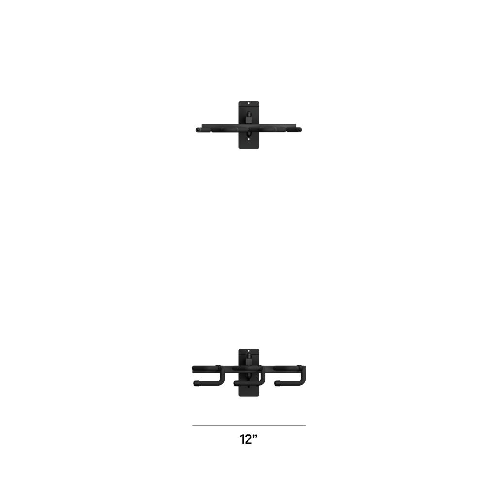 Hold Up Displays Multi-Angled Gun Display for Three Long Guns HD80 Width