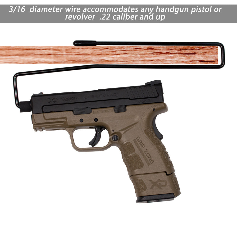 Hold Up Displays In Barrel Pistol Display for Shelves 3/4" - 1" - HD84