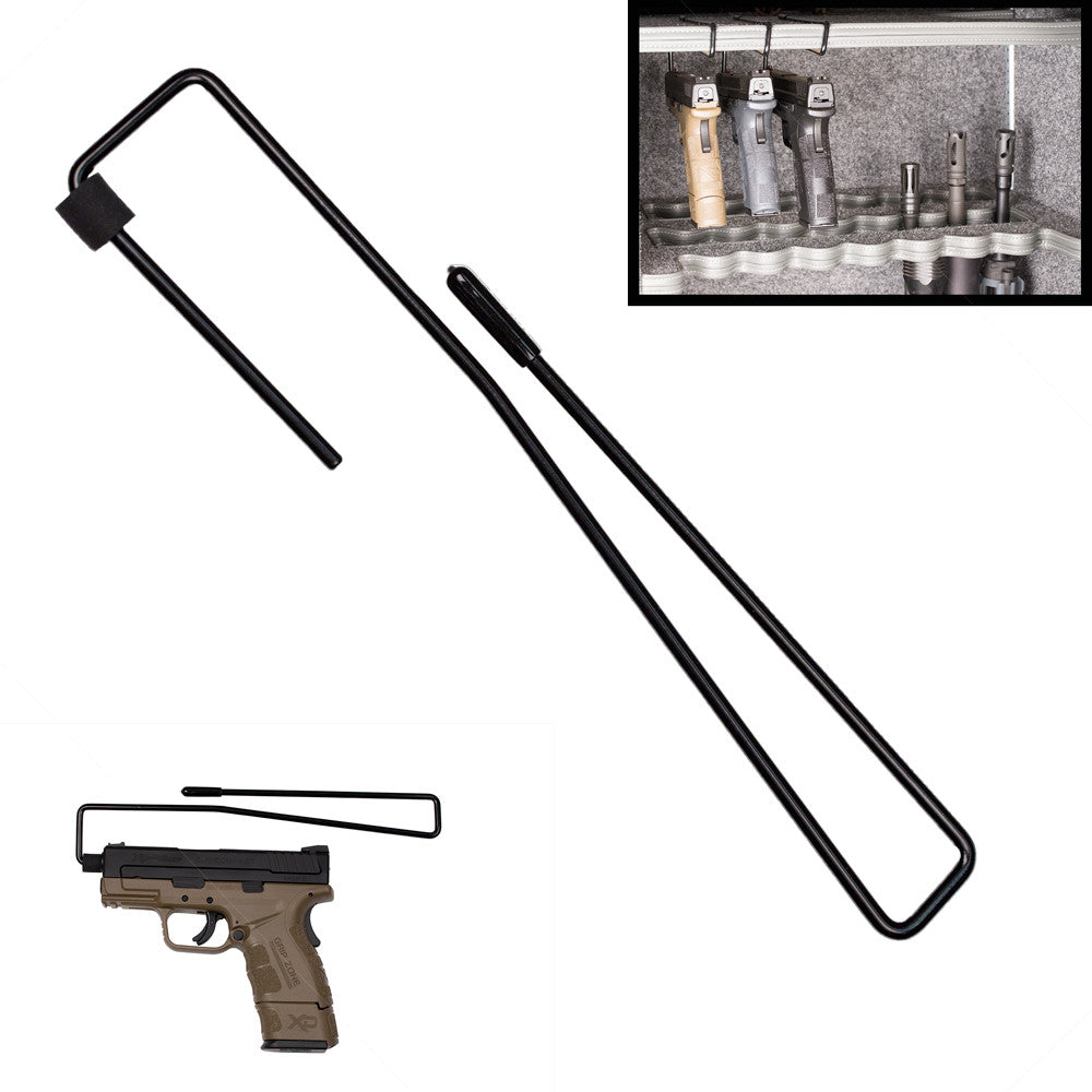 Hold Up Displays In Barrel Pistol Display for Shelves 3/4" - 1" - HD84