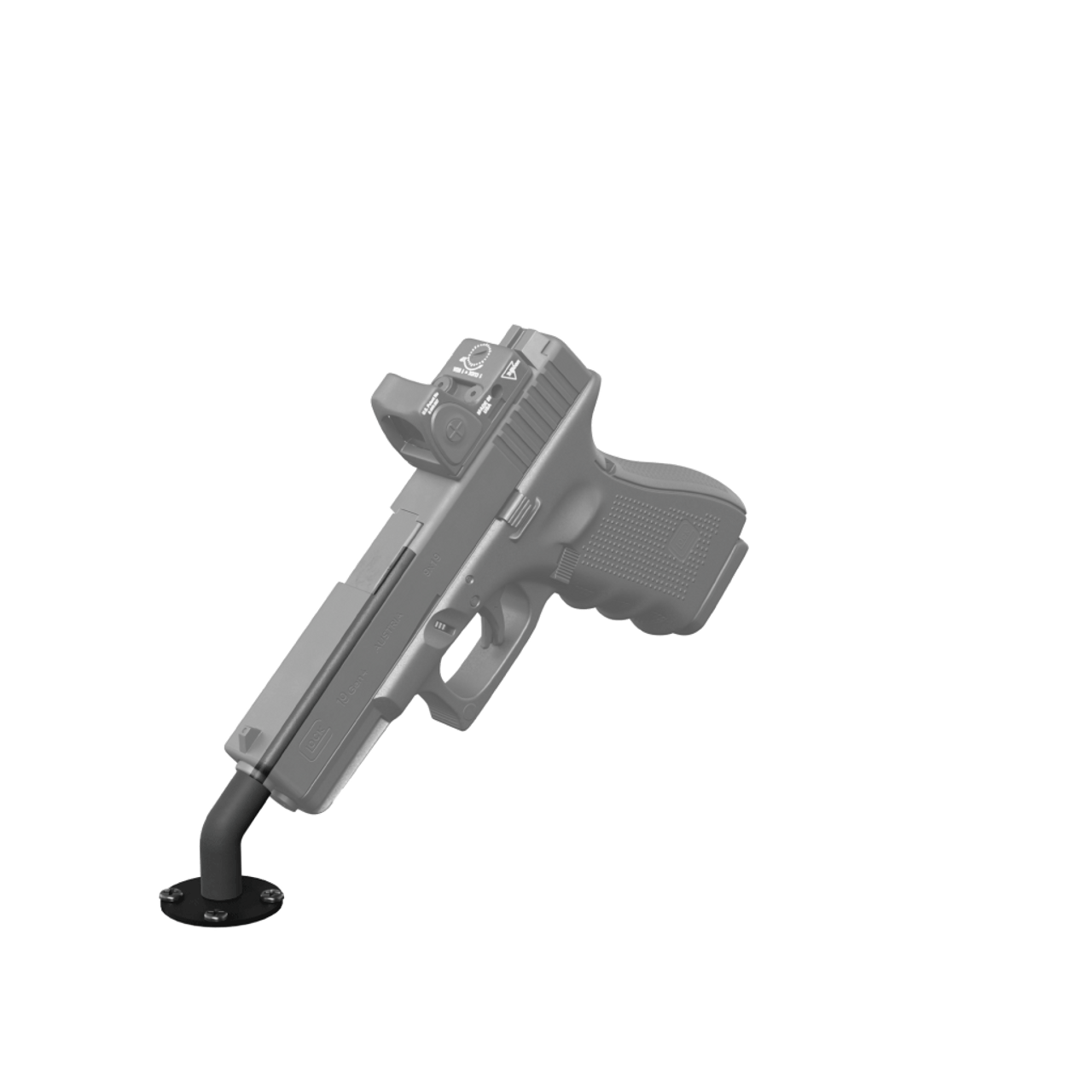 Hold Up Displays 55 Degree In Barrel Multi-Surface Handgun Display HD85-55