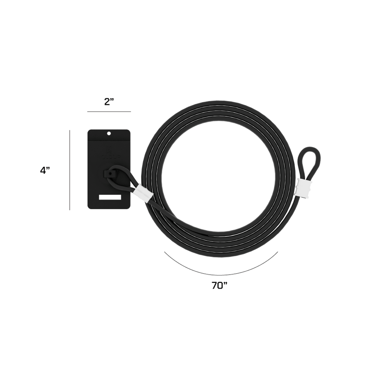 Hold Up Displays Multi Gun Lock - HD95 Dimensions
