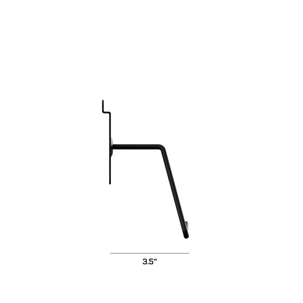Hold Up Displays Plate Carrier Hanger HD98 Side View