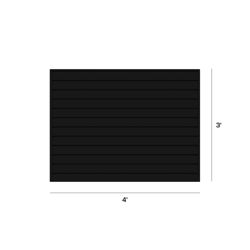 Hold Up Displays 6 Piece HDSW24 Strongwall Slat Panel Bundle HDSW2-3X4 Dimensions