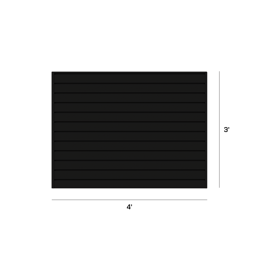 Hold Up Displays 6 Piece HDSW24 Strongwall Slat Panel Bundle HDSW2-3X4 Black