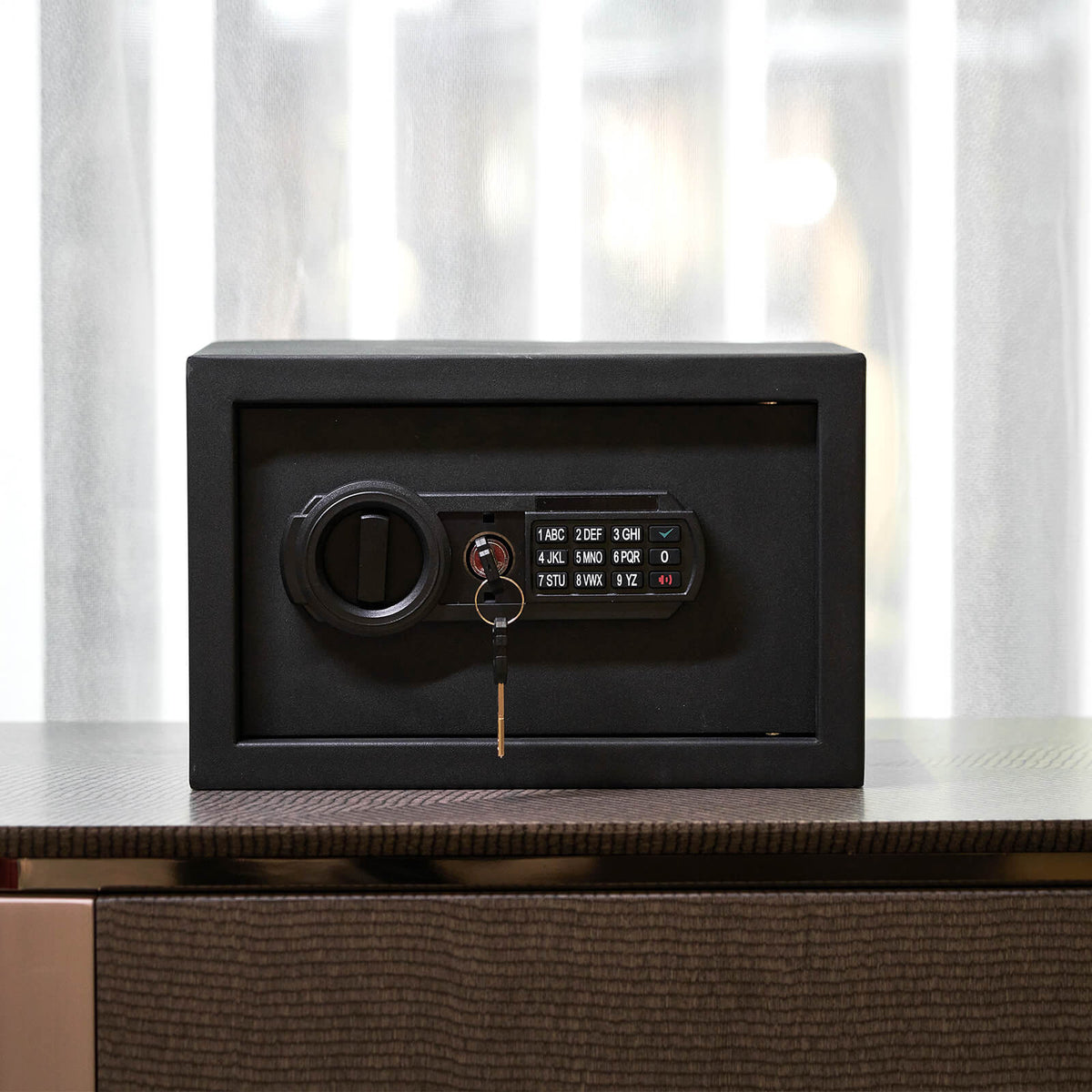 RPNB RP20ESA Electronic Home Safe with Digital Keypad Safe on Nightstand