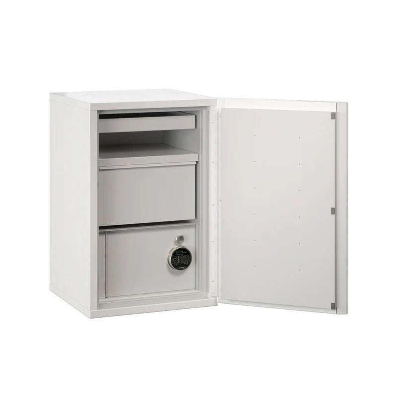 FireKing FireShield Edge Series 1-Hour Fireproof Storage Cabinet Hybrid Arctic White