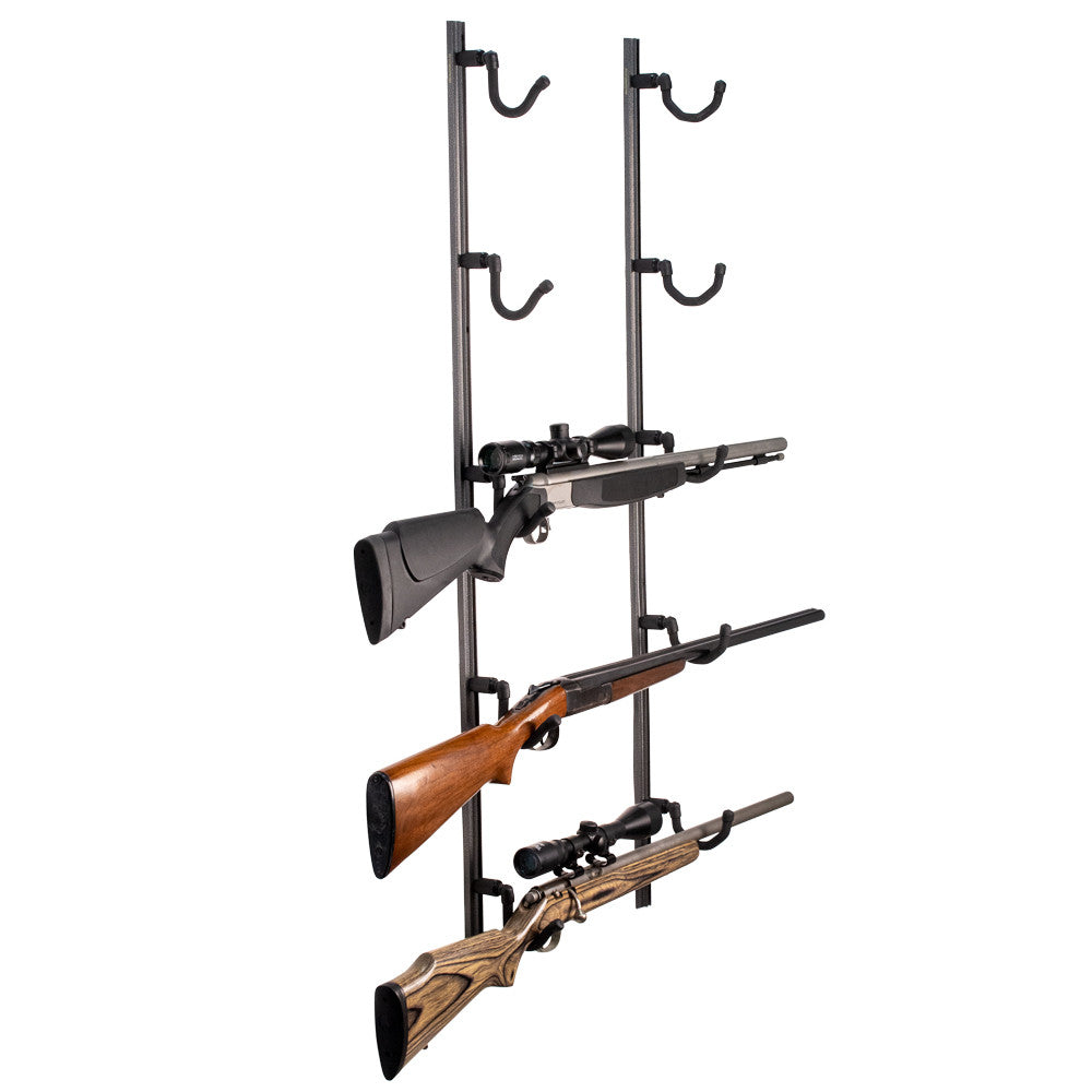 Hold Up Displays Firearm & Fishing Rod Track Bundle - HDTK549 Black