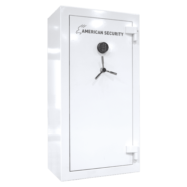 AMSEC JS5930E5 Tall & Wide Fire Rated Jewelry Safe Angled