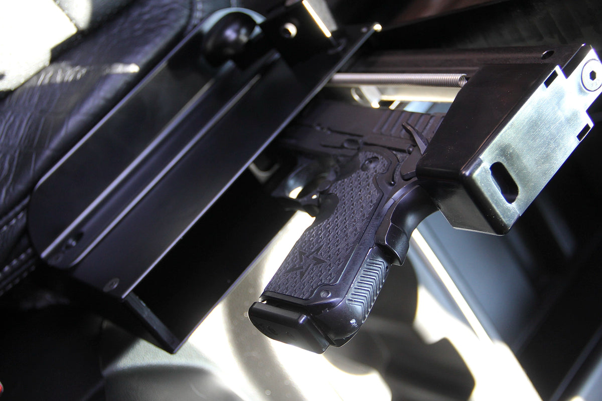 Kwick Strike Quick Access Vehicle Handgun Safe with Handgun