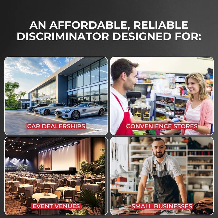 Cassida CRS 7200 use cases: car dealerships, convenience stores, event venues, and small businesses handling daily cash