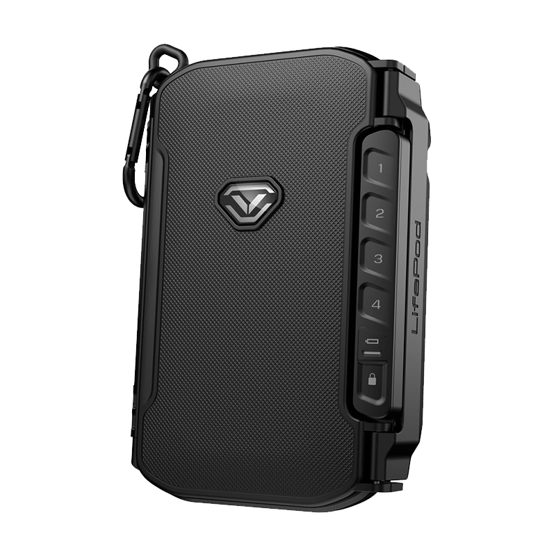 Vaultek Lifepod X Mini Weatherproof Lockbox Stealth Black
