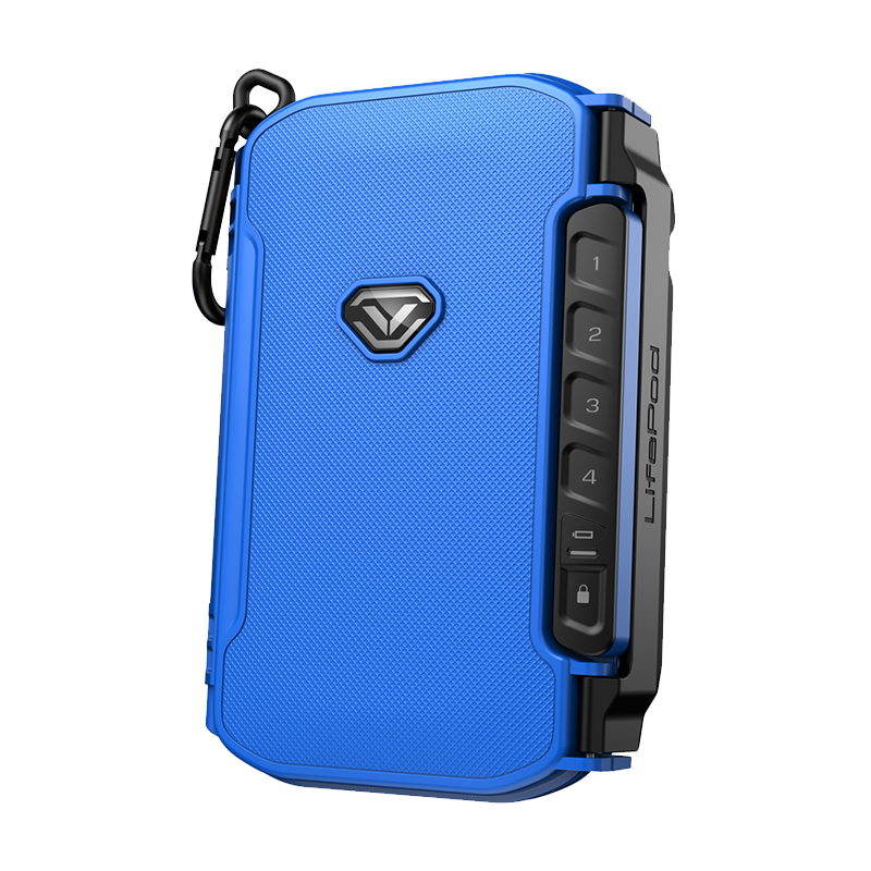 Vaultek Lifepod X Mini Weatherproof Lockbox Spark Blue