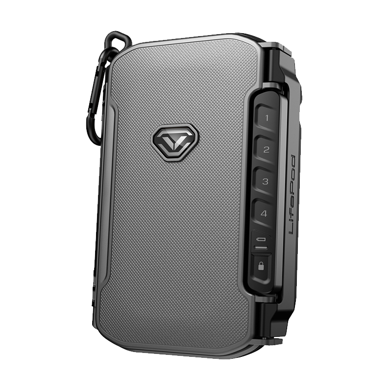 Vaultek Lifepod X Mini Weatherproof Lockbox Gun Metal