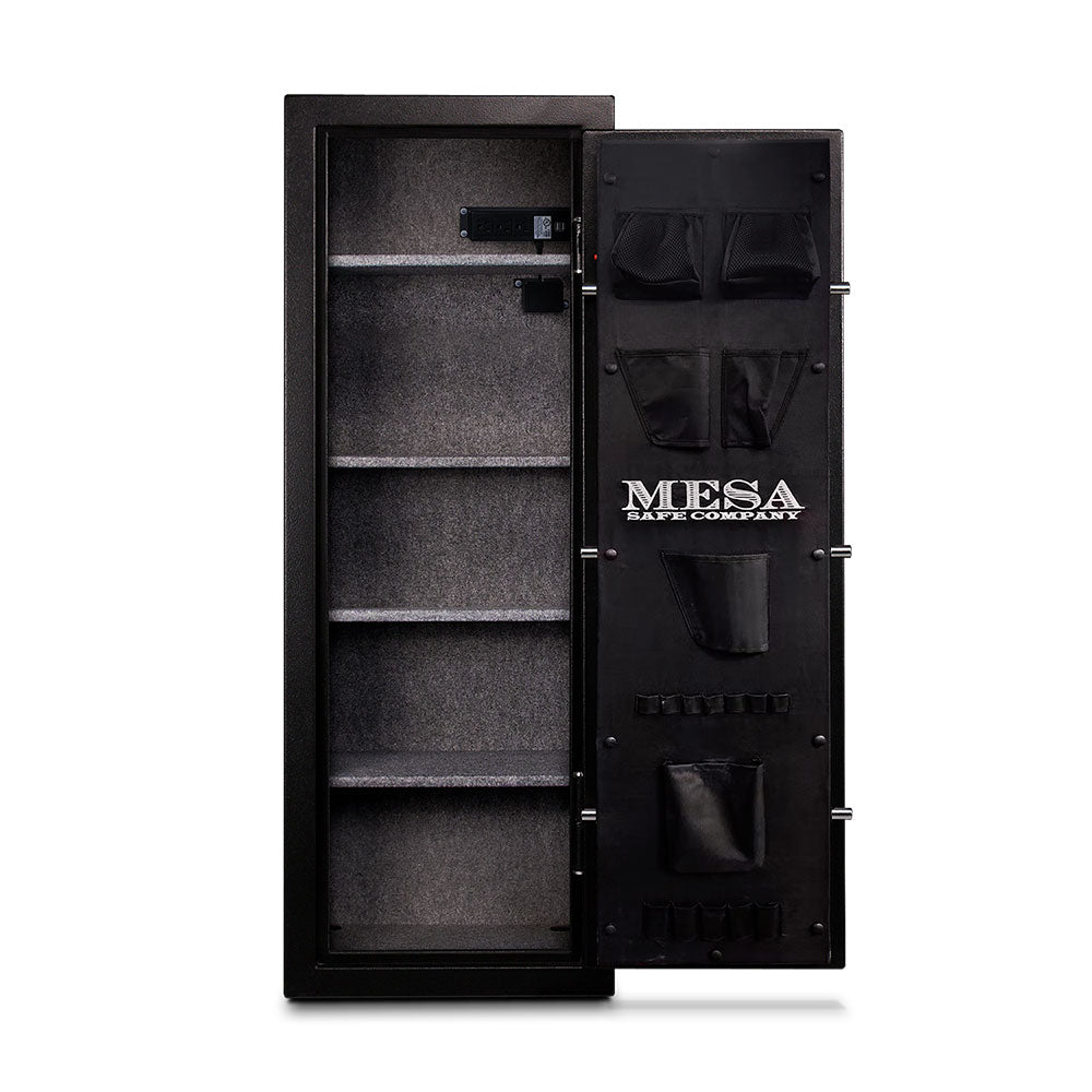 Mesa MGL14C Gun &amp; Rifle Safe Door Open with All Shelves