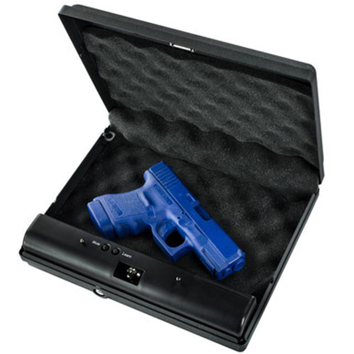 GunVault MV550-19 MicroVault Quick Access Handgun Safe with Blue Gun