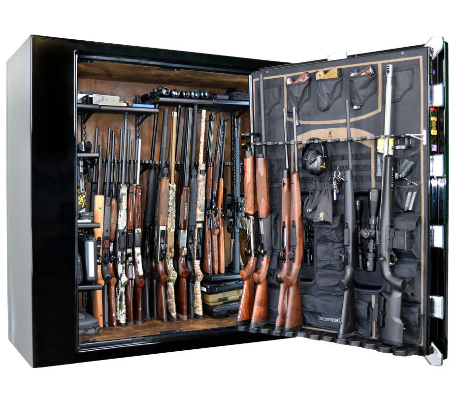 Browning Medallion Series M65 Extra-Wide Gun Safe (65-Gun Capacity) Door Open Full