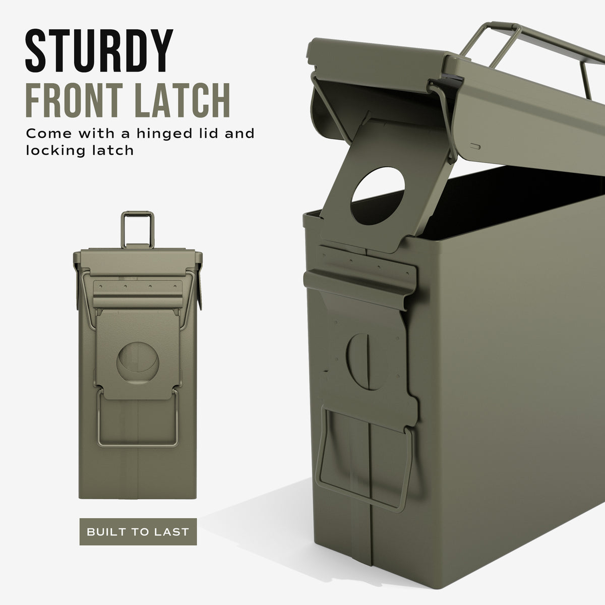 RPNB AM191 Metal Ammo Can .30 Cal Military Heavy Gauge Water Resistant -  Safe and Vault Store.com