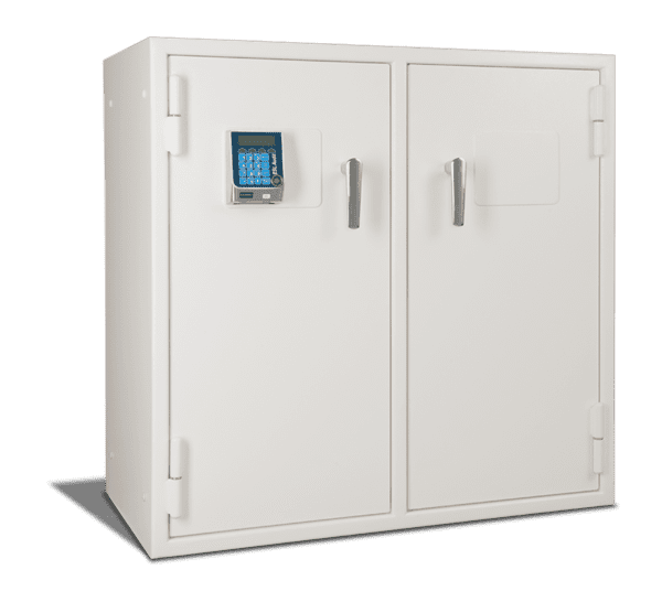 AMSEC NARCO3839 Double Door Narcotics Pharmacy Safe with 10 Roll Out T ...