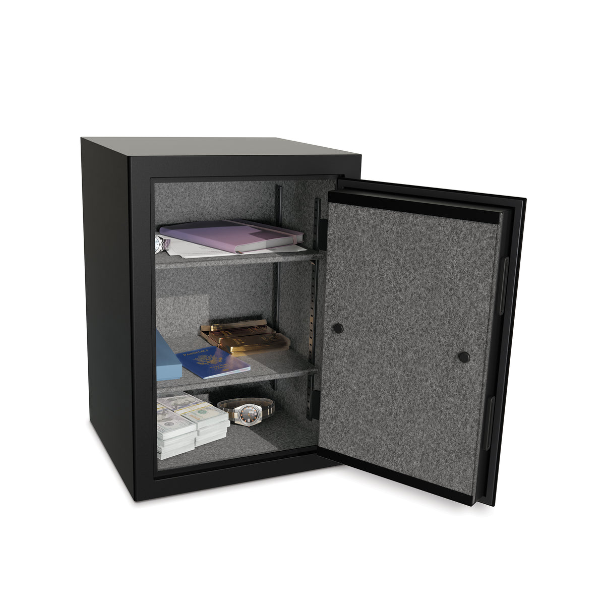 Sports Afield SA-ONYX3 Home &amp; Office Fireproof Safe Door Open Full