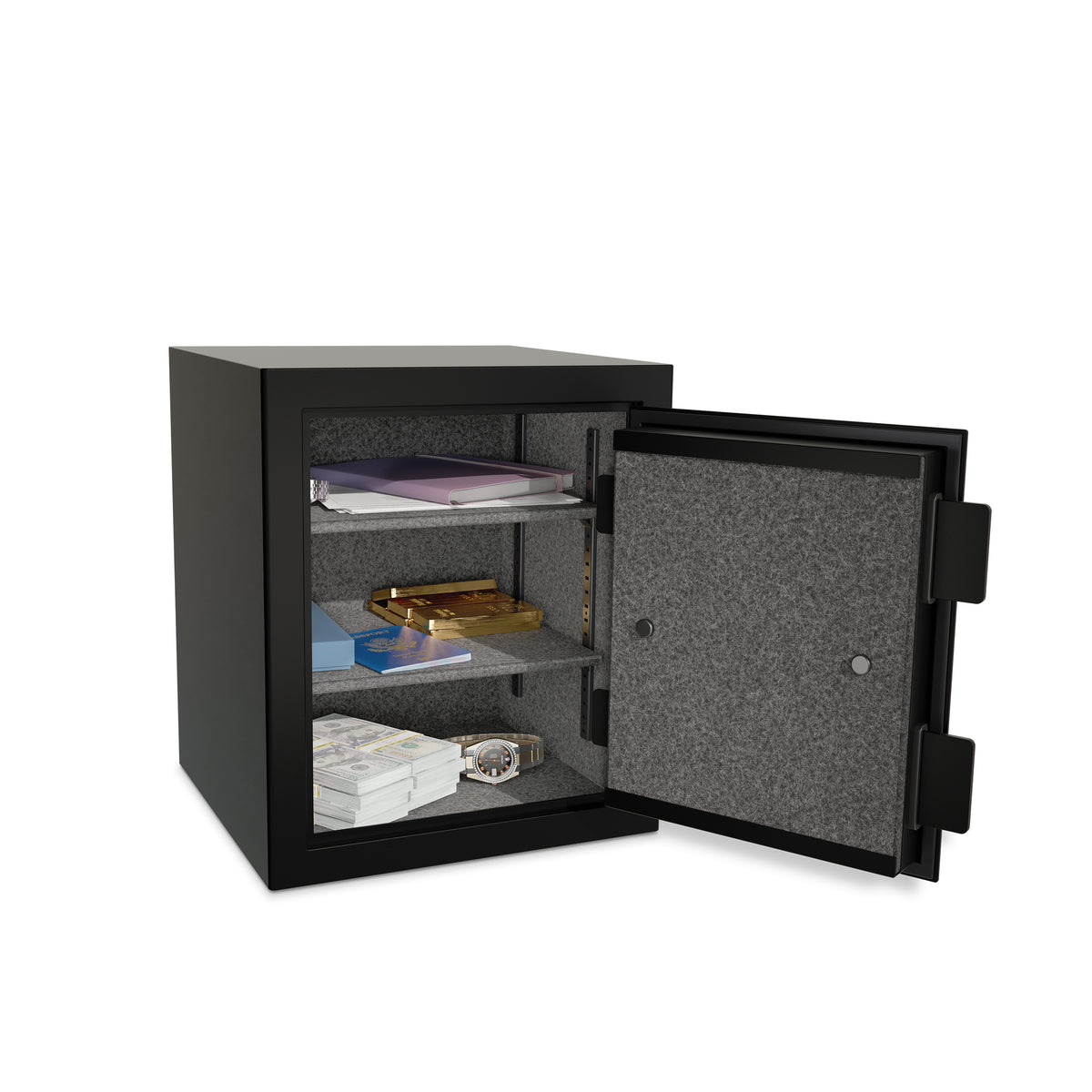 Sports Afield SA-ONYX2 Home &amp; Office Fireproof Safe Door Open Full