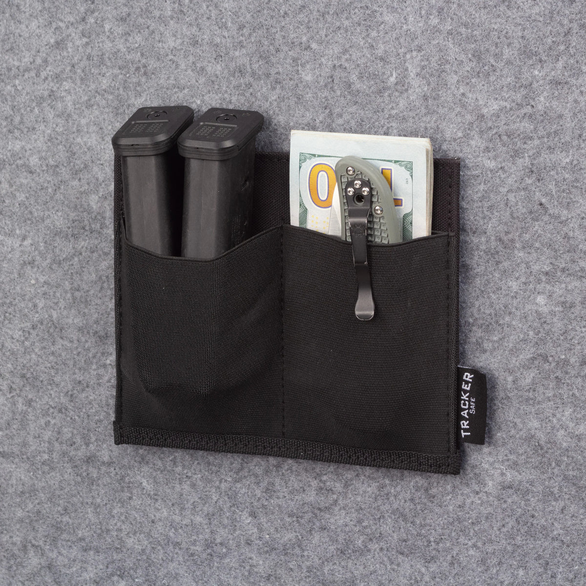 Tracker PE2 Pocket Elastic 2 Mag Holder with Mags and Other Items