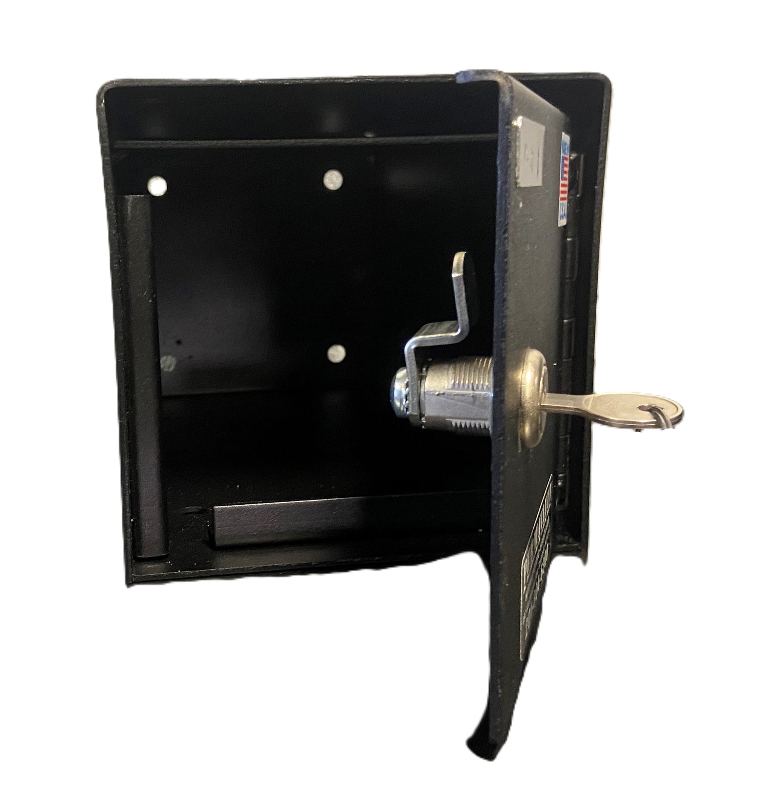Perma-Vault PRO-20 Under Counter Drop Box with Single Key Lock Angled