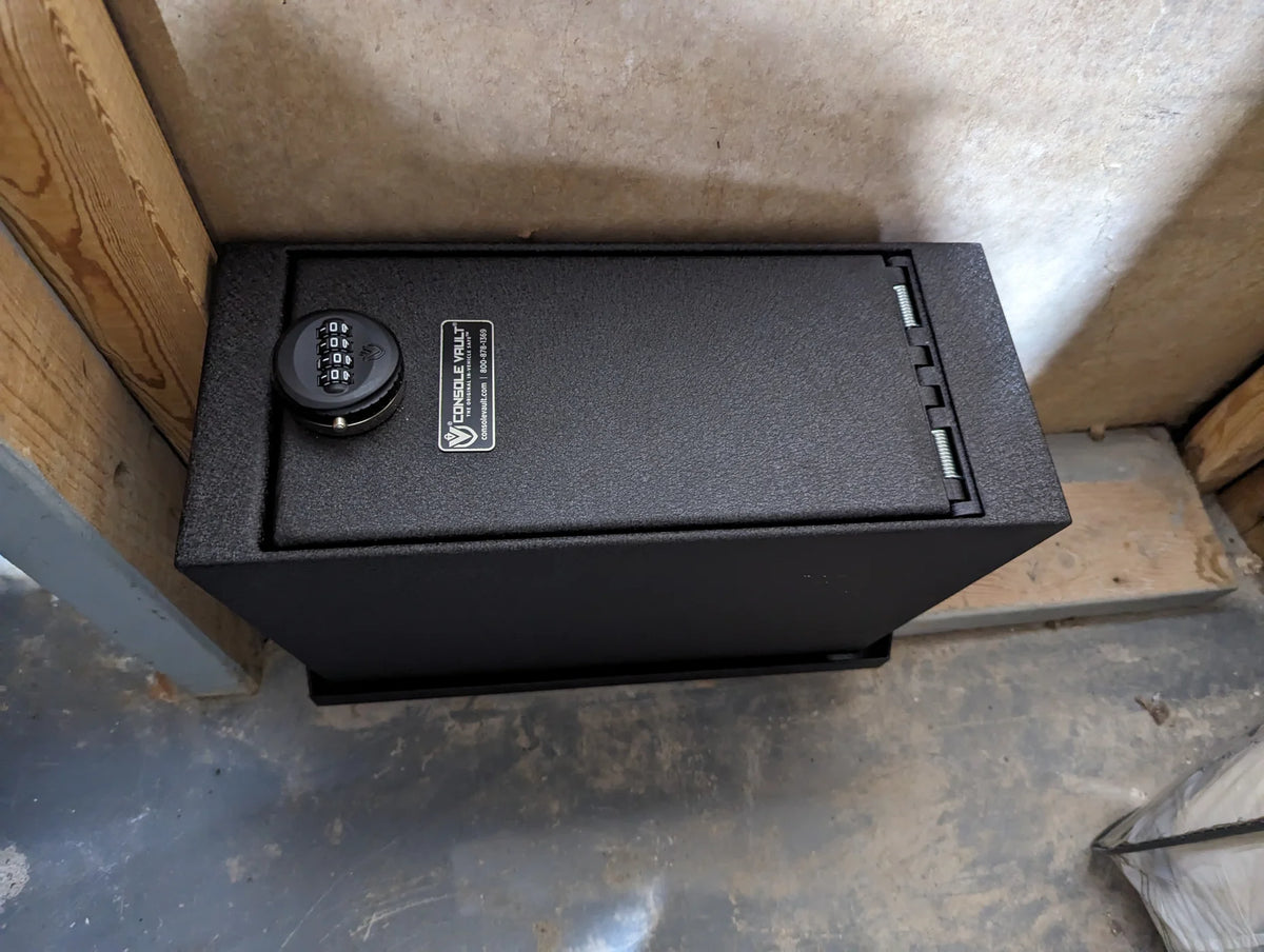 Console Vault Universal Multi-Safe - Mounted Safe Solution for Your Home Top View