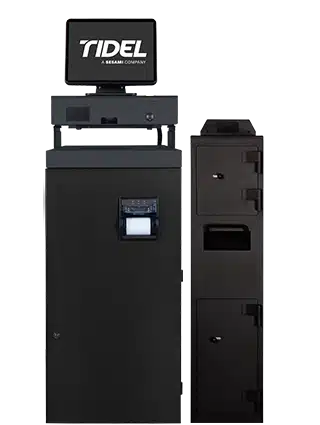 Tidel R1800 Cash Recycler Drop Vault with Storage