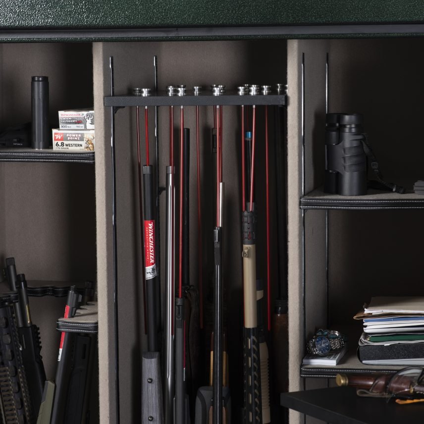Winchester Ranger 42 Heritage Green Gun Safe with Retractable Utility Shelf and Antique Brass Hardware