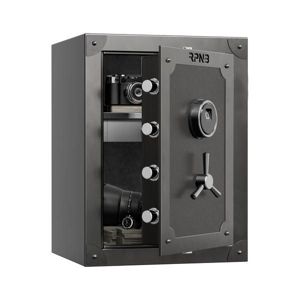 RPNB RPFV60 Large Home Retro Style Biometric Safe with Jewelry Drawer ...