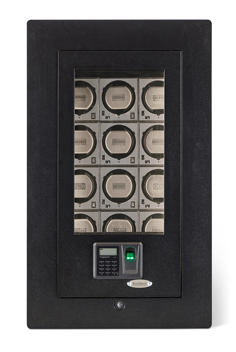BlumSafe Luxury Display Door Watch Winder Wall Safe USA Built Gen 2.0