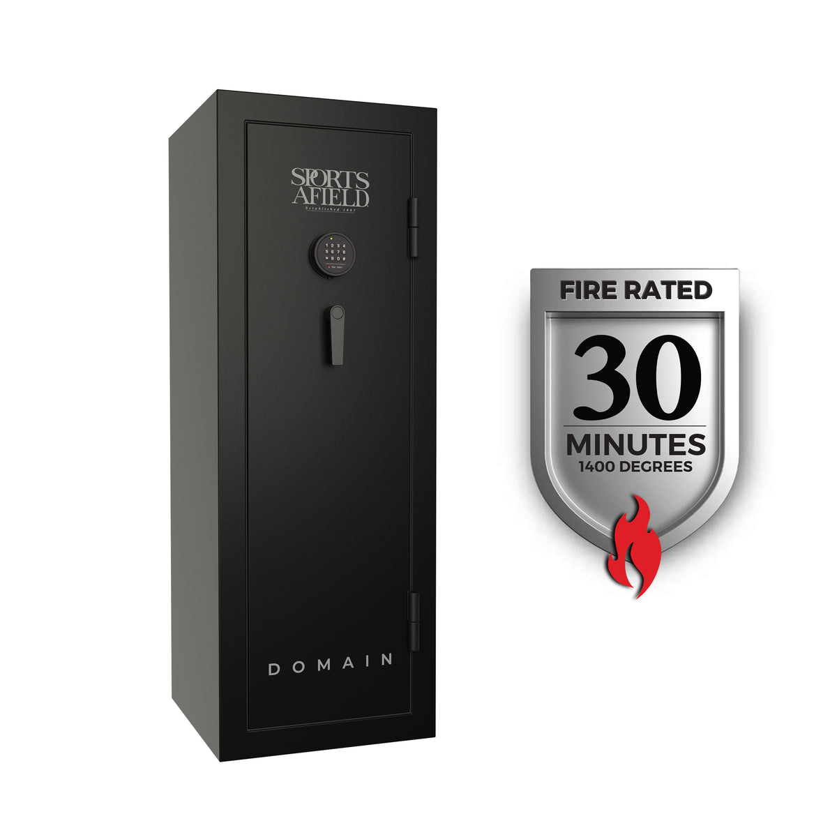 Sports Afield SA5520DOM-H Domain Series Gun Safe - 20 Guns 30 Minute Fire Rating