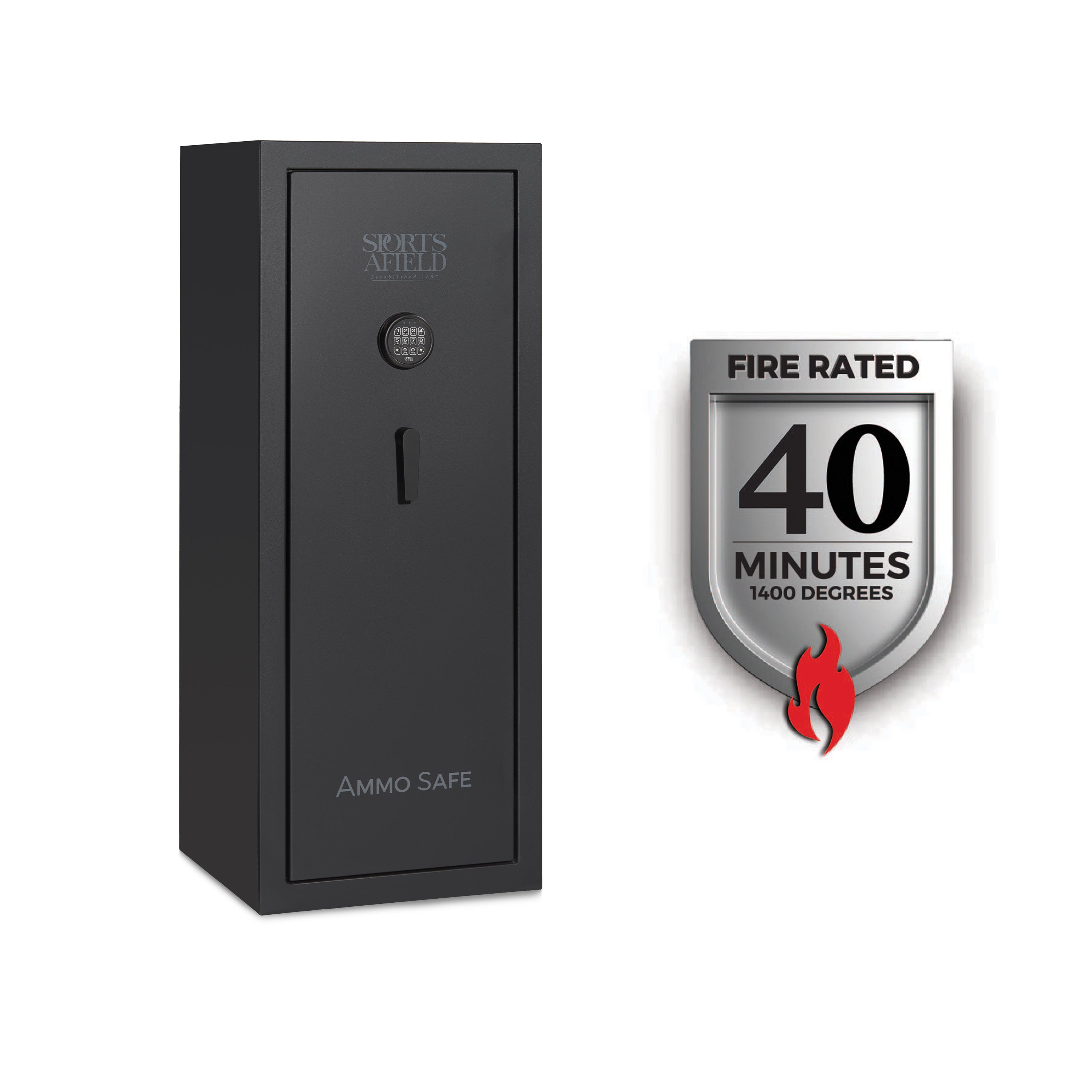 Sports Afield SA5520LZ-AMG Tactical LZ Ammo Safe - 40 Minute Fire