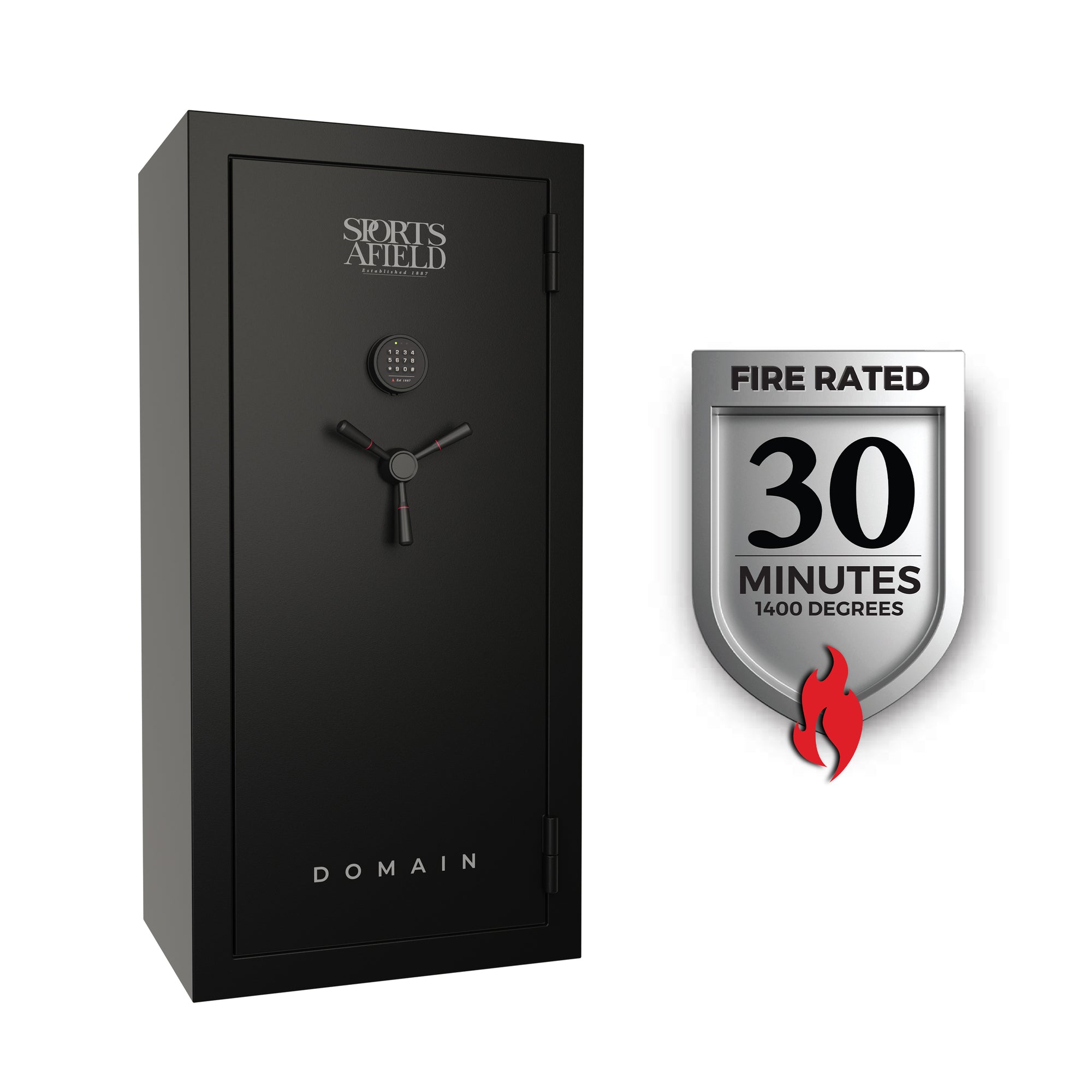 Sports Afield SA5530DOM-H Domain Series Gun Safe - 30 Guns - Safe and ...